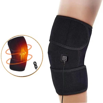 Новые наколенники с подогревом для облегчения боли при артрите в колене, наколенник с электрическим подогревом, обертывание, теплый массажер для колена, Тепловая терапия