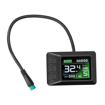Цветной экран велосипедного инструмента Индикатор заряда батареи LCD7 Дисплей 24 В/36 В/48 В с водонепроницаемым подключением