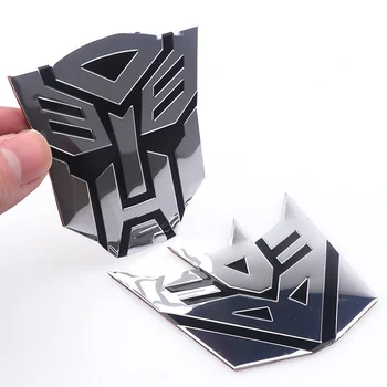 Пластиковые 3D наклейки для автомобиля Cool Autobots Логотип Трансформеры Значок Эмблема Наклейка на хвост Мотоцикл велосипед Украшение автомобиля