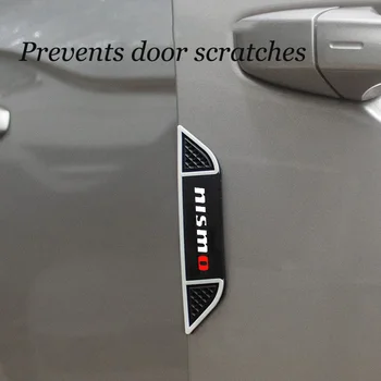 4 шт. Защитная полоса, протектор края боковой двери автомобиля, защита от царапин, Наклейка на бампер для Nissan Nismo