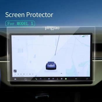 Автомобильная наклейка, Защитная пленка для экрана, Навигационный дисплей, закаленное стекло, Защитная пленка, Автомобильный Аксессуар для Auto ForTesla Модель X 2023