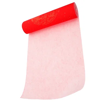 1 рулон красной бумаги для занятий каллиграфией Чистая бумага для каллиграфии Новогодняя рисовая бумага