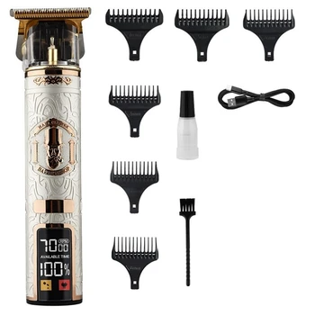 Электрические машинки для стрижки волос USB перезаряжаемый триммер для бороды профессиональная мужская машинка для стрижки волос Парикмахерская для бороды