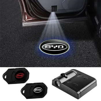 Автомобильная Дверь 3D Беспроводная Проекторная Лампа HD Welcome Lights Для BYD Tang F3 E6 Atto 3 EV Yuan Plus Song Max F0 G3 I3 Ea1 Dmi 2din G6