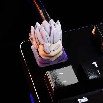 Аниме-колпачок для ключей MiFuny, симпатичный колпачок для клавиатуры ручной работы из смолы, оригинальный изготовленный на заказ японский мультяшный колпачок для ключей для аксессуаров для механических клавиатур
