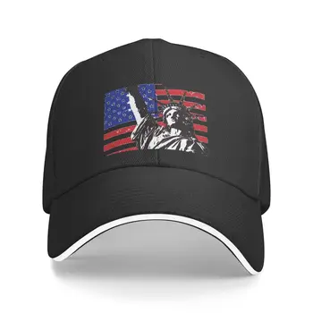 Бейсболка со Статуей Свободы, хип-хоп, Американский Флаг, Сэндвич-Шляпа, Полиэфирные Шляпы в стиле Унисекс, Кепка для улицы