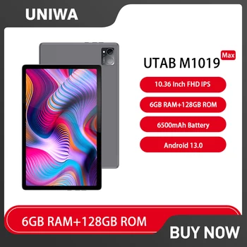 Планшеты UNIWA UTAB M1019 Max 6GB RAM + 128GB ROM Tablet PAD 10,36 Дюймов FHD Unisoc T616 восьмиядерный 13MP Аккумулятор 6500 мАч 4G Планшетный ПК