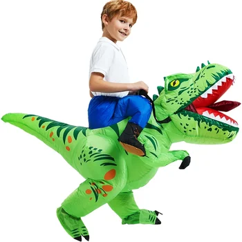 Новый детский надувной костюм динозавра, талисман из аниме мультфильма, костюмы для косплея на Хэллоуин, костюм для мальчиков и девочек
