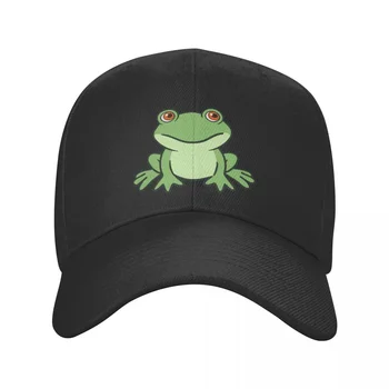 Модная милая забавная бейсболка с зеленой лягушкой, мужская женская дышащая шляпа для папы, солнцезащитные кепки Snapback