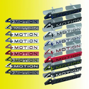Новый 3D Металл 4 MOTION 4motion Эмблема Передней Решетки Радиатора Значок Заднего Багажника Наклейка Для GOLF Polo Tiguan CC Passat Jetta Украшение