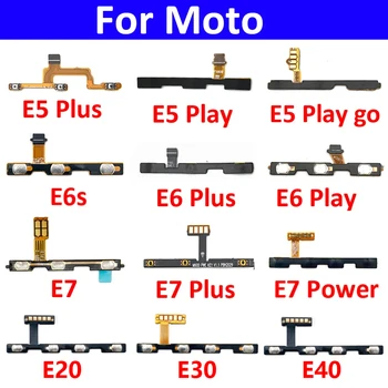 Кнопка Включения Выключения Питания Боковая Клавиша Регулировки Громкости Гибкий Кабель Для Motorola Moto E13 E22 E32 E5 E6 E6s E7 Plus Power Play Go E20 E30 E40