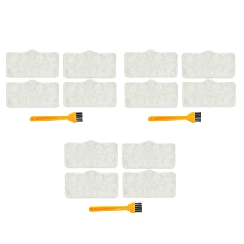 15шт Паровой Пылесос Швабра Ткань Чистящие Прокладки Для Xiaomi Deerma DEM ZQ600 ZQ610 Рукоять Очиститель Швабры Аксессуар