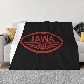 Одеяло для мотогонок JAWA, флисовое осенне-зимнее портативное легкое покрывало для постельных принадлежностей, автомобильные покрывала