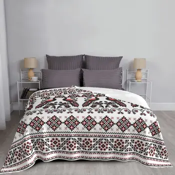 Cobertores de Lã Boêmio para Cama, Russa, Vyshyvanka, Macio, Boêmio, Quarto, Roupa de Cama, Lança, Inverno