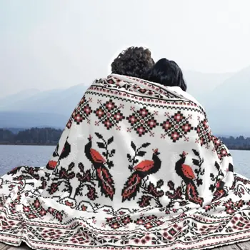 Cobertores de Lã Boêmio para Cama, Russa, Vyshyvanka, Macio, Boêmio, Quarto, Roupa de Cama, Lança, Inverno