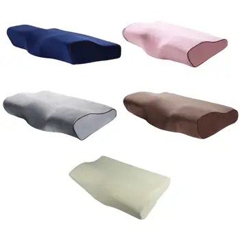 Подушка из пены с эффектом памяти в форме бабочки, Ортопедическая подушка для коррекции шейки матки