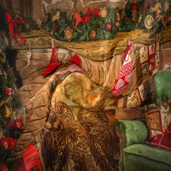 Комнатный гобелен в богемном стиле, Рождественская елка, Праздничный гобелен на стену для каминного зала, Декор спальни, Праздничный подарок, Праздничная комната