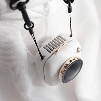 Подвесной вентилятор в стиле камеры на шее USB Перезаряжаемый Портативный охладитель воздуха Настольный Наружный подвесной мини-вентилятор охлаждения на талии