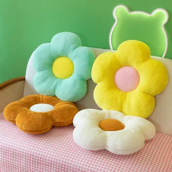 Instagram подушка с цветами, плюшевая игрушка, подушка с подсолнухом, маленькая подушка с маргариткой, офисная подушка, милый подарок 2023, новая мода