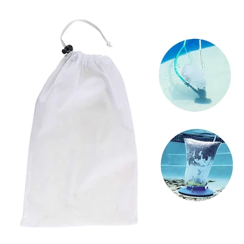 2 упаковки мелкоячеистых мешков для сбора пятен от пыли и листьев Для уборки помещений и наружного бассейна