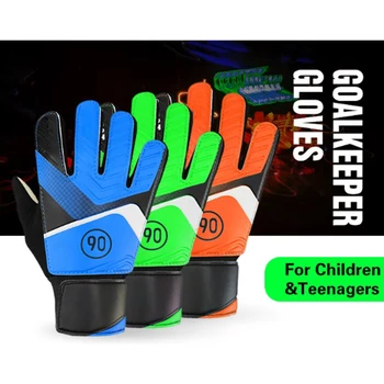 1 пара футбольных вратарских перчаток для детей, предотвращающих столкновения, нескользящих, дышащих латексных вратарских перчаток для мальчиков и девочек