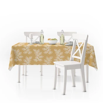 Весеннее украшение, золотые листья, осенние растения, прямоугольный журнальный столик для гостиной, водонепроницаемые каминные полки для домашней кухни