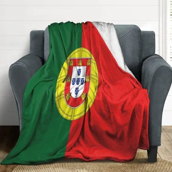 Одеяло с флагом Португалии, Покрывало с флагом страны, Мягкое теплое фланелевое одеяло для дивана-кровати, диванного кресла, Подарки для друзей, мужчин, женщин