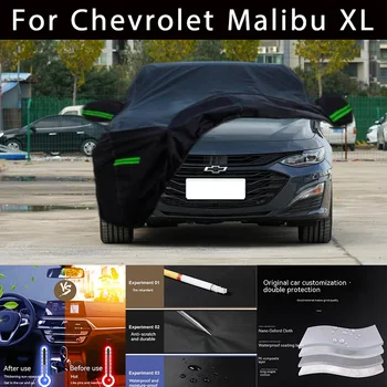Для Chevrolet Malibu XL Наружная защита Полные автомобильные чехлы Снежный покров Солнцезащитный козырек Водонепроницаемые Пылезащитные внешние автомобильные аксессуары