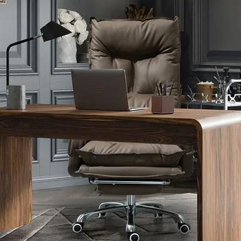 Эргономичное удобное офисное кресло на колесиках, Компьютерное офисное кресло скандинавского дизайнера на колесиках, Офисная мебель Silla De Oficina