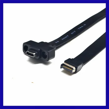 USB 3.1 Разъем передней панели Type E Для Подключения Кабеля расширения USB-C Type C Разъем Материнской платы Компьютера Проводная Линия Шнура, 80 см