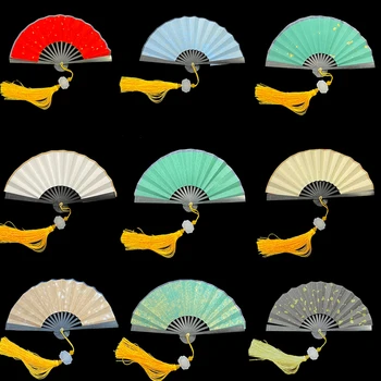 Ручной Веер Китайская Каллиграфическая Живопись Xuan Paper Fan 13 см DIY Paper Fan Супер Мини Винтажная Золотая Фольга Xuan Paper Fan Ventilador