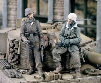 Неокрашенный комплект 1/35 Tank Riders I Танк Десант фигурка солдата Историческая Фигура Комплект Смолы