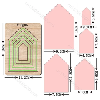 Новые деревянные штампы для перемещения карточек для скрапбукинга/разных размеров/V-8886