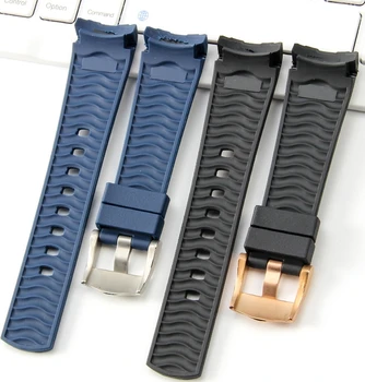 Дугообразный ремешок для часов Omega Sea Master Watch Band Водонепроницаемый резиновый силиконовый браслет для наручных часов, пряжка для ремня 20 мм