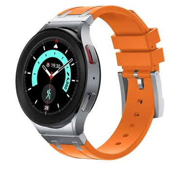 Жидкий силиконовый ремешок для Samsung Galaxy watch 6 5 4 44 мм 40 мм 45 мм сменные ремешки для часов Watch 6 4 Classic 47 мм 46 мм 43 мм