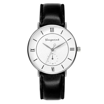 Mens Business  Design Mens Watches Luminous Hand  Leather Watch gümrüksüz vergisiz ürünler reloj hombre elegante akıllı saat