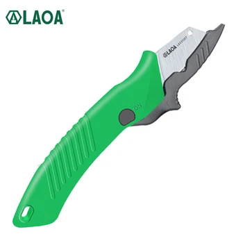 Нож для зачистки кабеля электрика LAOA, нож для зачистки нержавеющей проволоки, универсальный нож с резиновой ручкой, ручные инструменты