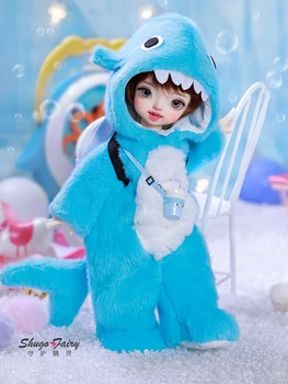 Аутентичная кукла Bjd 6pt Наоми Майло, милая кукла-акула, Модный комплект детских рюкзаков для девочки-куклы SD