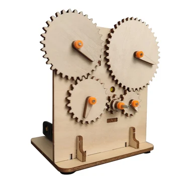 Деревянное электрическое Зубчатое колесо, детская научная игрушка, Технологический гаджет, набор для изучения физики, Обучающие Игрушки для детей