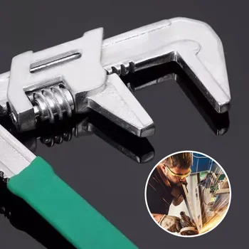 F50 Универсальный разводной ключ F-типа прямоугольный ключ Универсальный ключ с храповым механизмом Гаечный ключ для труб Ручной инструмент для ремонта сантехники