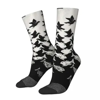 Мужские носки в стиле хип-хоп, ретро, с безумным небом и водой, унисекс, с океанским рисунком, Harajuku, бесшовные, с принтом, Новинка, носки для экипажа, подарок для мальчиков