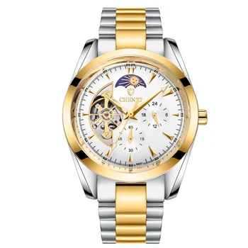 Мужские часы CHENXI, роскошный дизайн турбийона, Автоматические механические часы, Лучший бренд, деловые Ретро-наручные часы Relogio Masculino