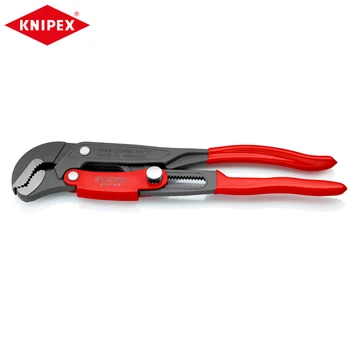 KNIPEX 83 61 010 S-образный быстрорегулирующийся трубный ключ с защитой от защемления рук, удобная Быстрая конструкция и экономия труда