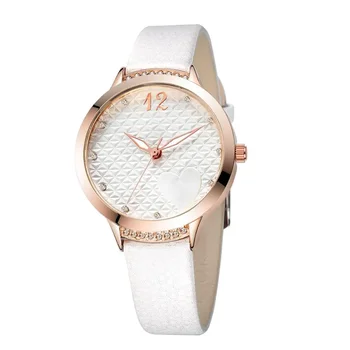 № 2 Модные женские брендовые часы с кожаным ремешком повседневные наручные часы