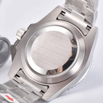 40-миллиметровые мужские автоматические часы со стерильным циферблатом, сапфировое стекло, японский механизм NH35 Miyota, механические часы