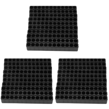 Блок отверток с 12 отверстиями черного цвета для шестигранной рукоятки 6,35 мм
