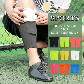 НОВЫЕ футбольные спортивные носки-держатели для голени со вставной доской для мальчиков и мужчин, Нейлоновые защитные рукава для ног, Мягкие дышащие накладки для голени, чехол