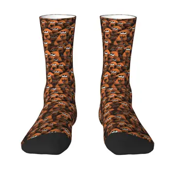 Оранжевые носки Splatoon Game Squids, мужские и женские теплые забавные носки для экипажа, новинка