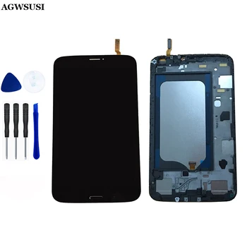 Для Samsung Galaxy Tab 3 8,0 T310 T311 ЖК-Дисплей Экран Дисплея Монитор Сенсорный Экран Планшета Сенсор Стекло в Сборе с рамкой