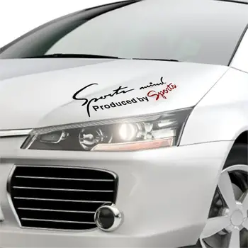 1 шт. популярная автомобильная светоотражающая наклейка Черный Красный гоночный автомобиль Виниловая графическая наклейка с надписью Personality Cars Stickers 19.5cmx7cm